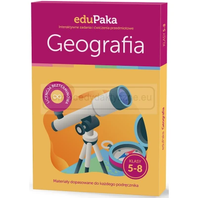 EduPaka GEOGRAFIA klasa 5-8: Interaktywne zadania i ćwiczenia przedmiotowe